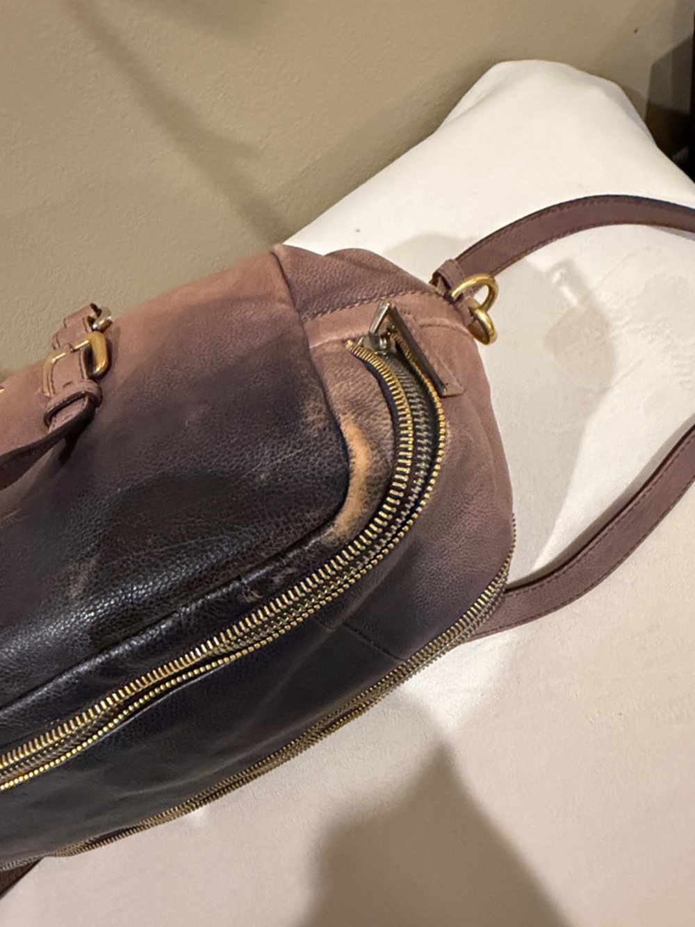 Prada Glace Calf Ombré Bauletto Bag - Picture 8 of 12